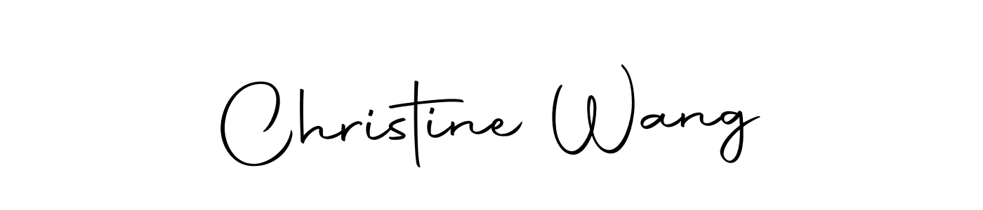 Create a beautiful signature design for name Christine Wang. With this signature (Autography-DOLnW) fonts, you can make a handwritten signature for free. Christine Wang signature style 10 images and pictures png