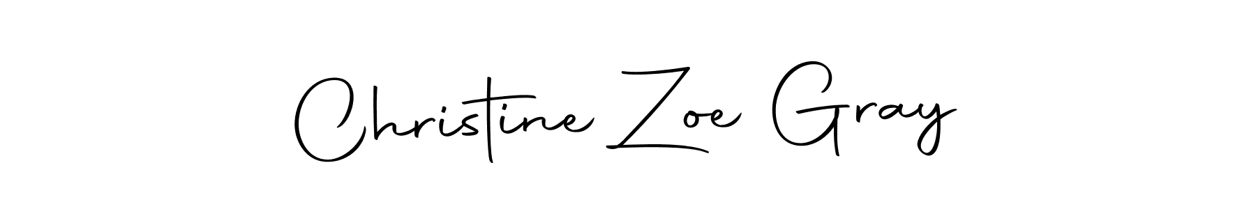 The best way (Autography-DOLnW) to make a short signature is to pick only two or three words in your name. The name Christine Zoe Gray include a total of six letters. For converting this name. Christine Zoe Gray signature style 10 images and pictures png