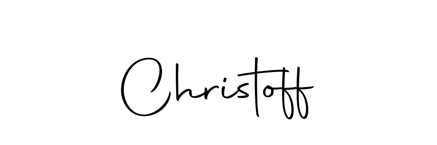Design your own signature with our free online signature maker. With this signature software, you can create a handwritten (Autography-DOLnW) signature for name Christoff. Christoff signature style 10 images and pictures png