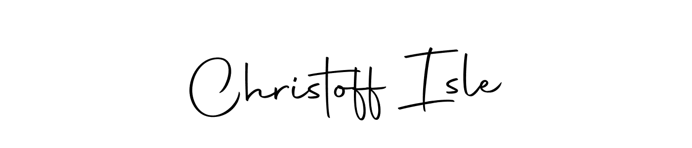 Create a beautiful signature design for name Christoff Isle. With this signature (Autography-DOLnW) fonts, you can make a handwritten signature for free. Christoff Isle signature style 10 images and pictures png
