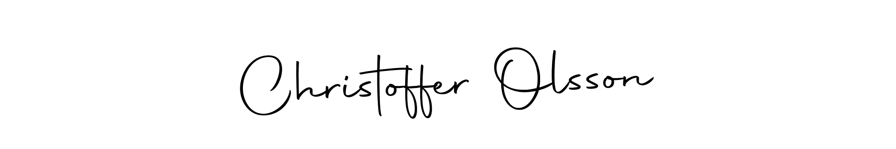 Design your own signature with our free online signature maker. With this signature software, you can create a handwritten (Autography-DOLnW) signature for name Christoffer Olsson. Christoffer Olsson signature style 10 images and pictures png