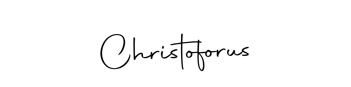 How to make Christoforus signature? Autography-DOLnW is a professional autograph style. Create handwritten signature for Christoforus name. Christoforus signature style 10 images and pictures png