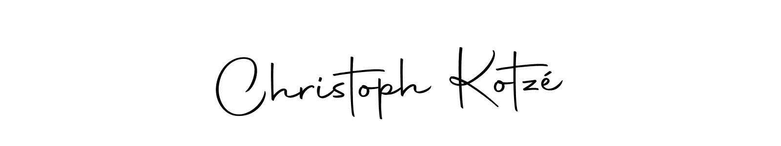 Christoph Kotzé stylish signature style. Best Handwritten Sign (Autography-DOLnW) for my name. Handwritten Signature Collection Ideas for my name Christoph Kotzé. Christoph Kotzé signature style 10 images and pictures png