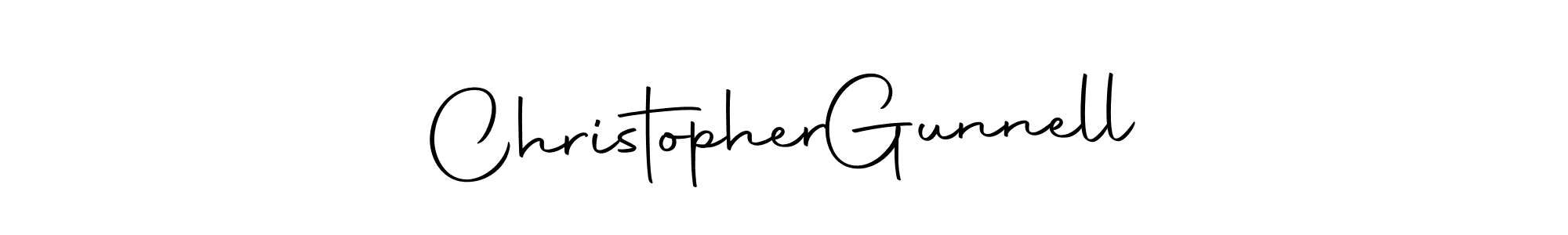 Create a beautiful signature design for name Christopher  Gunnell. With this signature (Autography-DOLnW) fonts, you can make a handwritten signature for free. Christopher  Gunnell signature style 10 images and pictures png