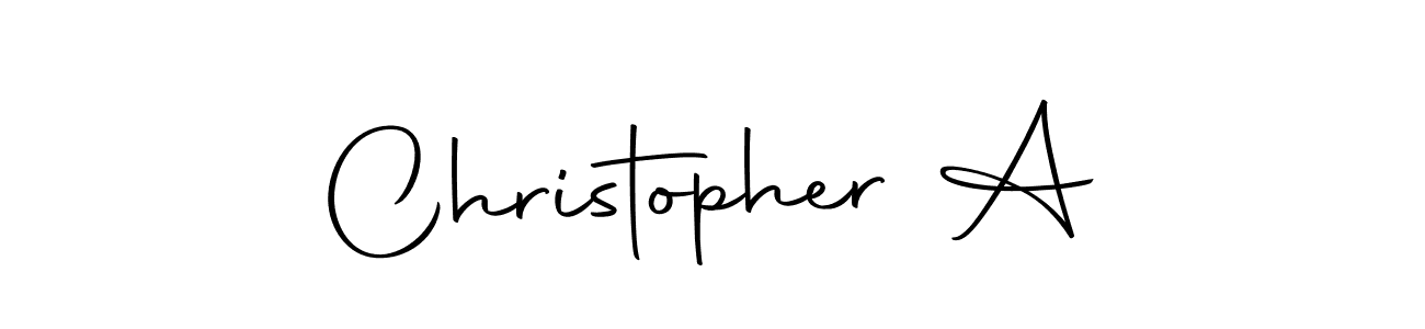 Here are the top 10 professional signature styles for the name Christopher A. These are the best autograph styles you can use for your name. Christopher A signature style 10 images and pictures png