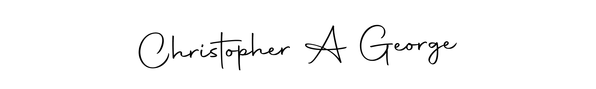 You should practise on your own different ways (Autography-DOLnW) to write your name (Christopher A George) in signature. don't let someone else do it for you. Christopher A George signature style 10 images and pictures png