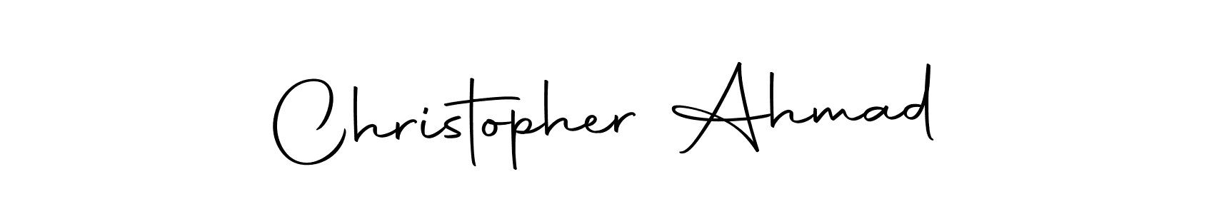 Design your own signature with our free online signature maker. With this signature software, you can create a handwritten (Autography-DOLnW) signature for name Christopher Ahmad. Christopher Ahmad signature style 10 images and pictures png
