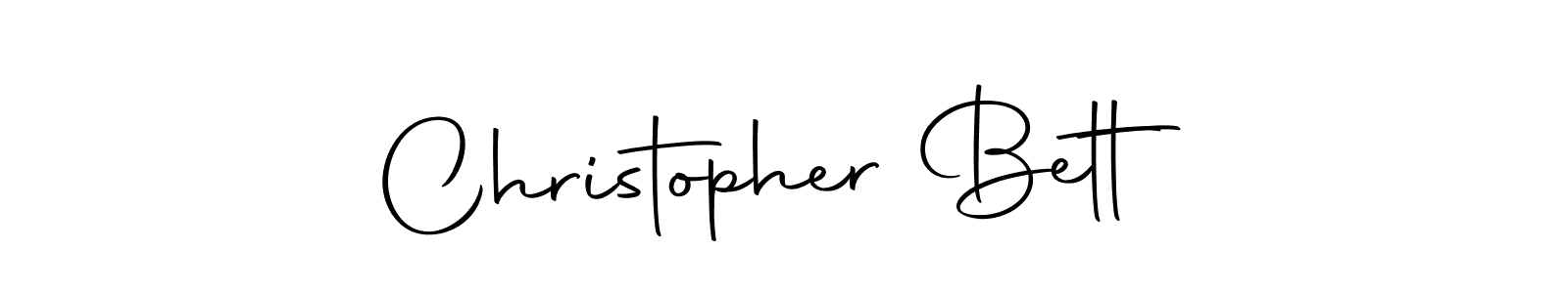 Christopher Bett stylish signature style. Best Handwritten Sign (Autography-DOLnW) for my name. Handwritten Signature Collection Ideas for my name Christopher Bett. Christopher Bett signature style 10 images and pictures png