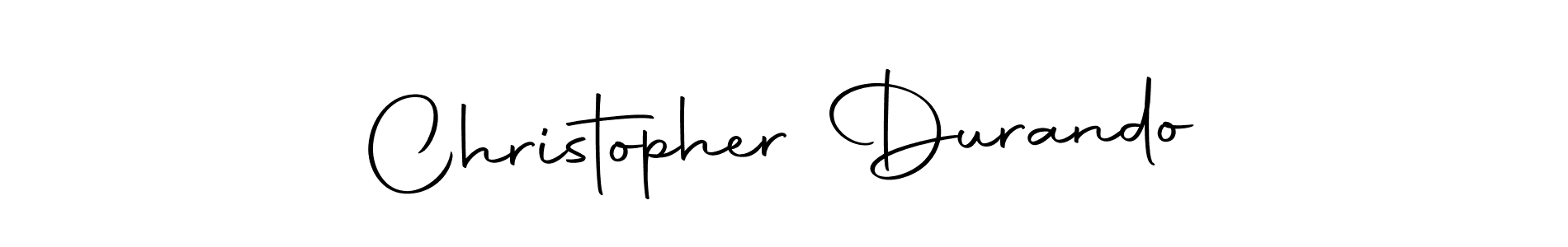 How to make Christopher Durando name signature. Use Autography-DOLnW style for creating short signs online. This is the latest handwritten sign. Christopher Durando signature style 10 images and pictures png