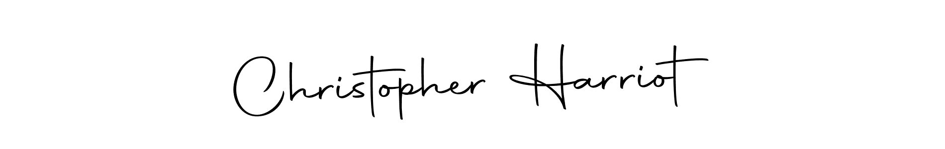 Design your own signature with our free online signature maker. With this signature software, you can create a handwritten (Autography-DOLnW) signature for name Christopher Harriot. Christopher Harriot signature style 10 images and pictures png