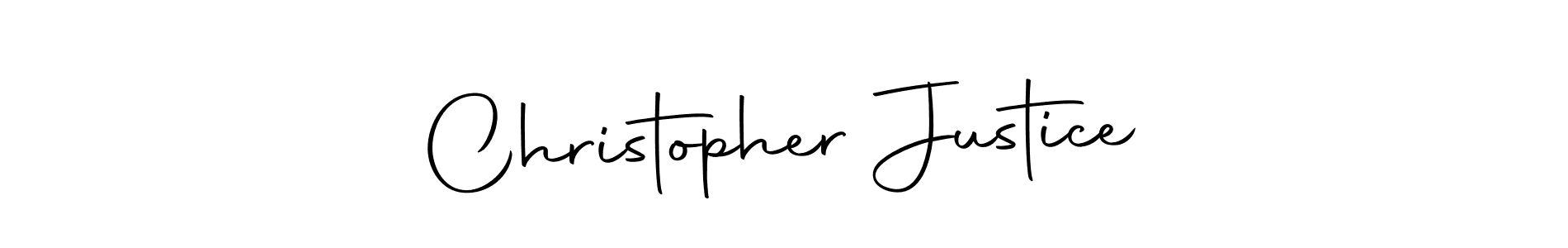 Design your own signature with our free online signature maker. With this signature software, you can create a handwritten (Autography-DOLnW) signature for name Christopher Justice. Christopher Justice signature style 10 images and pictures png