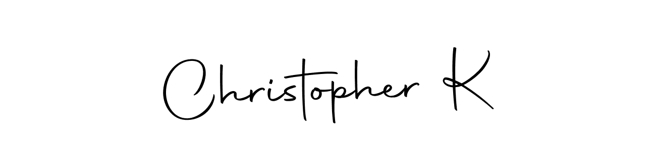 You can use this online signature creator to create a handwritten signature for the name Christopher K. This is the best online autograph maker. Christopher K signature style 10 images and pictures png
