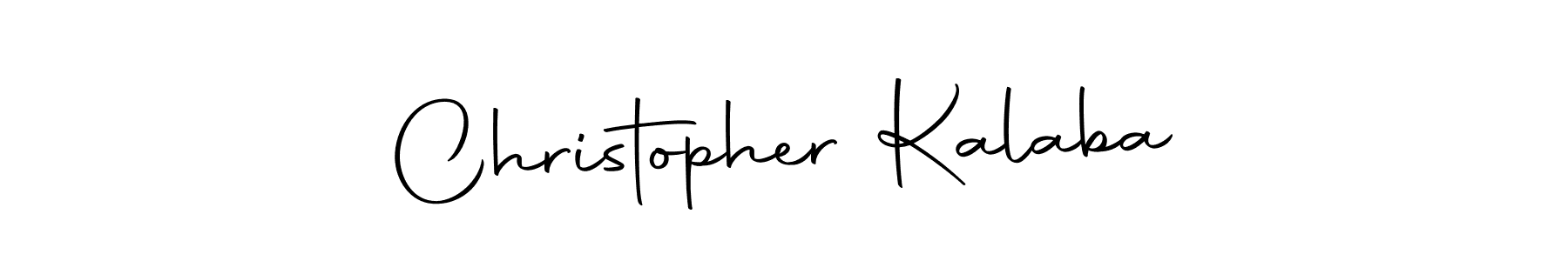 How to make Christopher Kalaba name signature. Use Autography-DOLnW style for creating short signs online. This is the latest handwritten sign. Christopher Kalaba signature style 10 images and pictures png