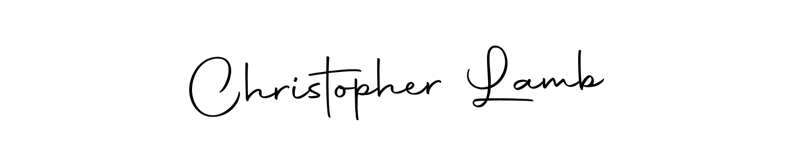 How to make Christopher Lamb name signature. Use Autography-DOLnW style for creating short signs online. This is the latest handwritten sign. Christopher Lamb signature style 10 images and pictures png