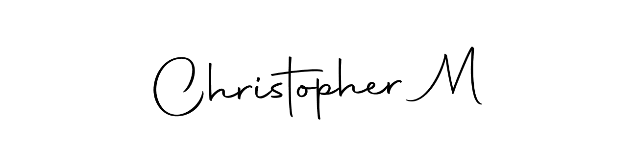 The best way (Autography-DOLnW) to make a short signature is to pick only two or three words in your name. The name Christopher M include a total of six letters. For converting this name. Christopher M signature style 10 images and pictures png