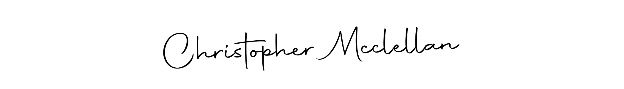 Make a beautiful signature design for name Christopher Mcclellan. With this signature (Autography-DOLnW) style, you can create a handwritten signature for free. Christopher Mcclellan signature style 10 images and pictures png