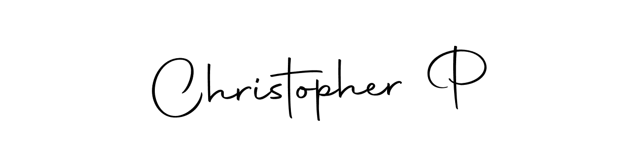 Use a signature maker to create a handwritten signature online. With this signature software, you can design (Autography-DOLnW) your own signature for name Christopher P. Christopher P signature style 10 images and pictures png