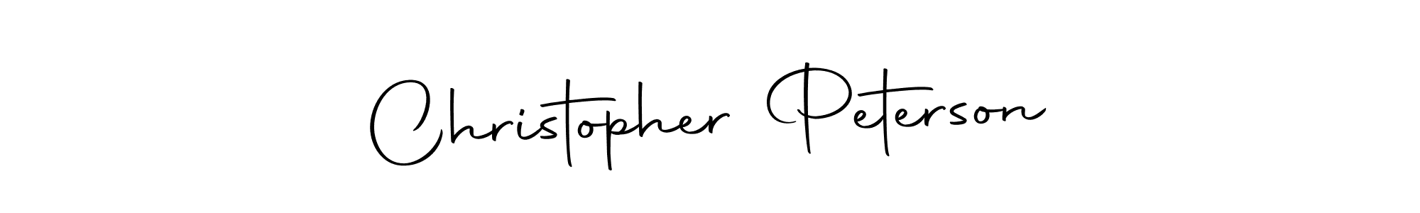 Create a beautiful signature design for name Christopher Peterson. With this signature (Autography-DOLnW) fonts, you can make a handwritten signature for free. Christopher Peterson signature style 10 images and pictures png