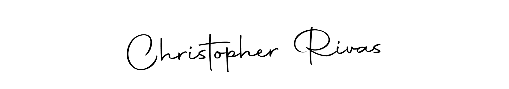 Use a signature maker to create a handwritten signature online. With this signature software, you can design (Autography-DOLnW) your own signature for name Christopher Rivas. Christopher Rivas signature style 10 images and pictures png