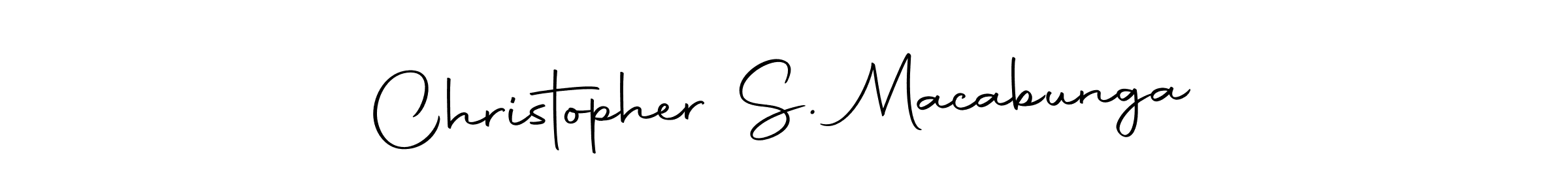 Make a beautiful signature design for name Christopher S. Macabunga. Use this online signature maker to create a handwritten signature for free. Christopher S. Macabunga signature style 10 images and pictures png