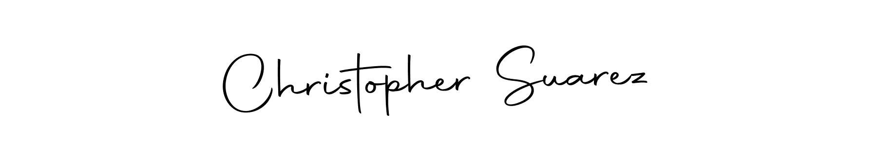 Use a signature maker to create a handwritten signature online. With this signature software, you can design (Autography-DOLnW) your own signature for name Christopher Suarez. Christopher Suarez signature style 10 images and pictures png