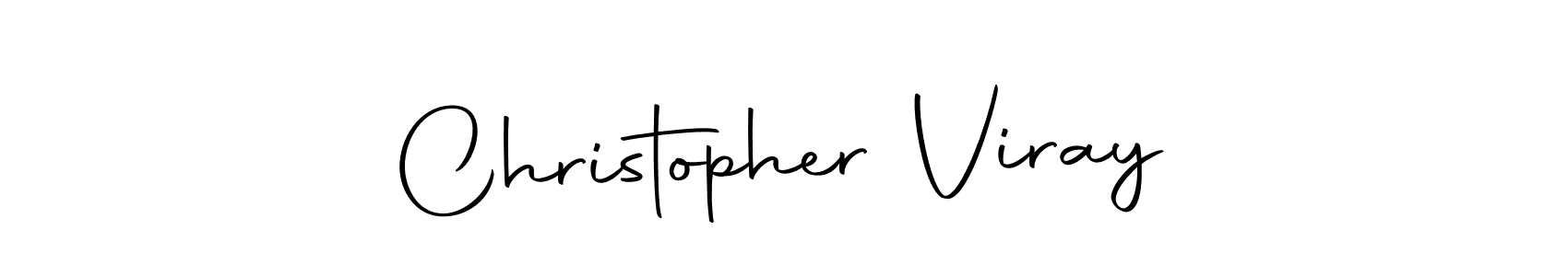 How to make Christopher Viray name signature. Use Autography-DOLnW style for creating short signs online. This is the latest handwritten sign. Christopher Viray signature style 10 images and pictures png