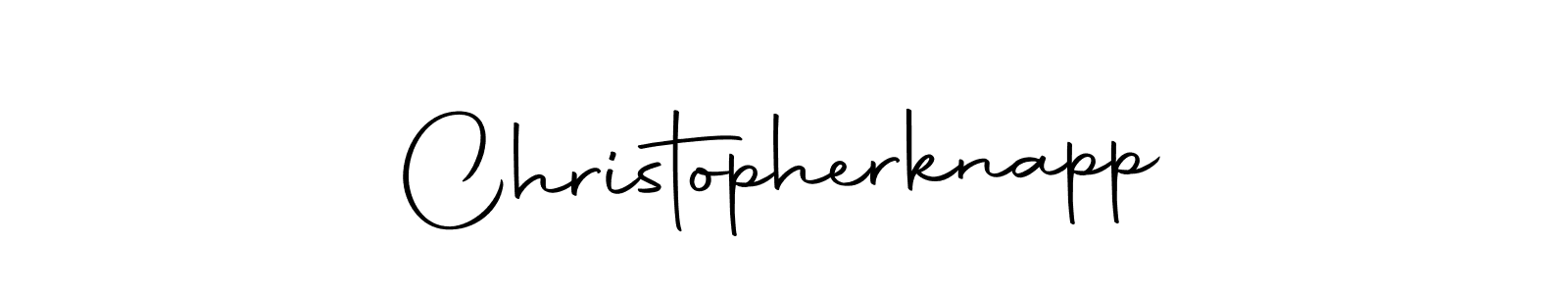 Design your own signature with our free online signature maker. With this signature software, you can create a handwritten (Autography-DOLnW) signature for name Christopherknapp. Christopherknapp signature style 10 images and pictures png