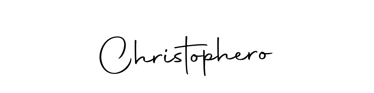 Create a beautiful signature design for name Christophero. With this signature (Autography-DOLnW) fonts, you can make a handwritten signature for free. Christophero signature style 10 images and pictures png