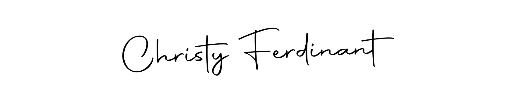 Design your own signature with our free online signature maker. With this signature software, you can create a handwritten (Autography-DOLnW) signature for name Christy Ferdinant. Christy Ferdinant signature style 10 images and pictures png