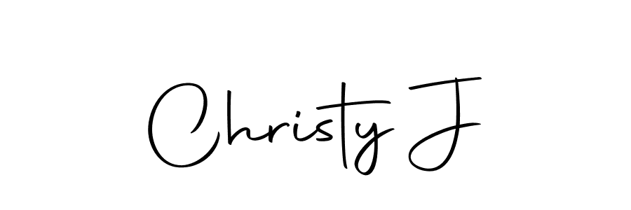 Make a beautiful signature design for name Christy J. With this signature (Autography-DOLnW) style, you can create a handwritten signature for free. Christy J signature style 10 images and pictures png