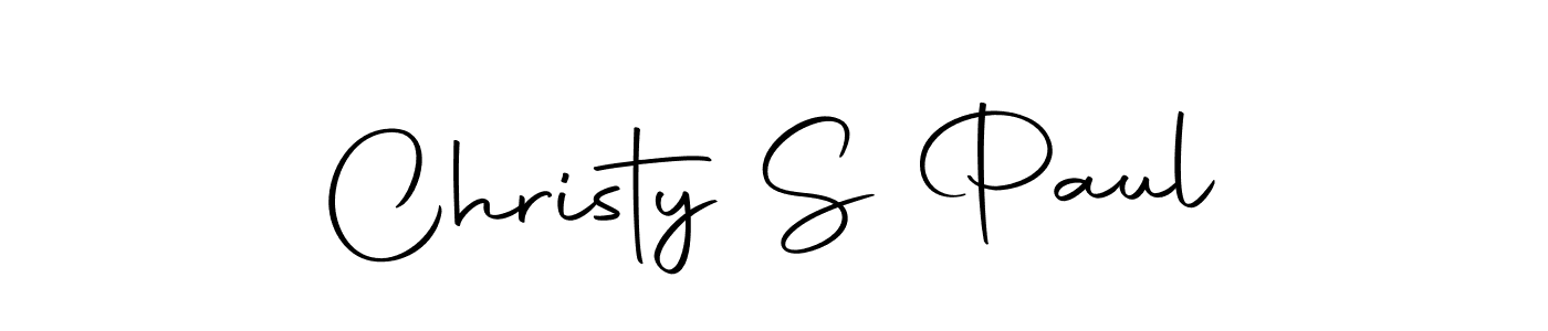 Create a beautiful signature design for name Christy S Paul. With this signature (Autography-DOLnW) fonts, you can make a handwritten signature for free. Christy S Paul signature style 10 images and pictures png