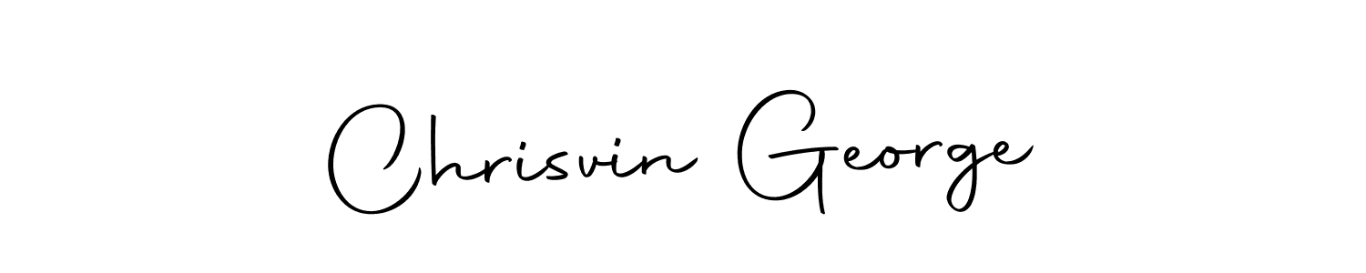 How to make Chrisvin George signature? Autography-DOLnW is a professional autograph style. Create handwritten signature for Chrisvin George name. Chrisvin George signature style 10 images and pictures png