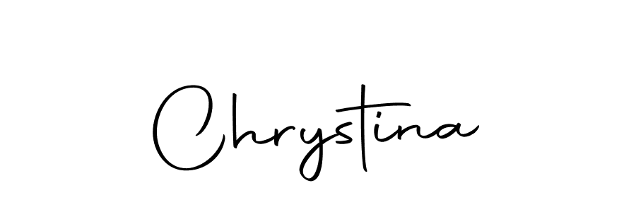 How to make Chrystina signature? Autography-DOLnW is a professional autograph style. Create handwritten signature for Chrystina name. Chrystina signature style 10 images and pictures png