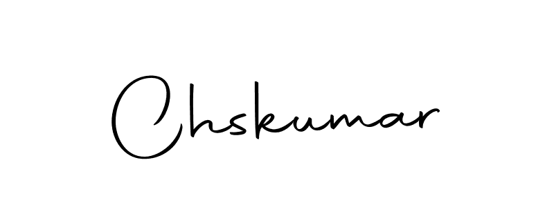 Design your own signature with our free online signature maker. With this signature software, you can create a handwritten (Autography-DOLnW) signature for name Chskumar. Chskumar signature style 10 images and pictures png