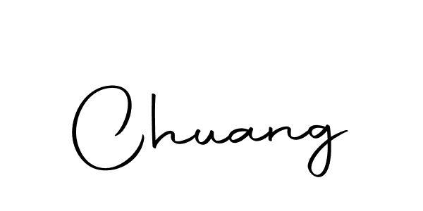 Chuang stylish signature style. Best Handwritten Sign (Autography-DOLnW) for my name. Handwritten Signature Collection Ideas for my name Chuang. Chuang signature style 10 images and pictures png