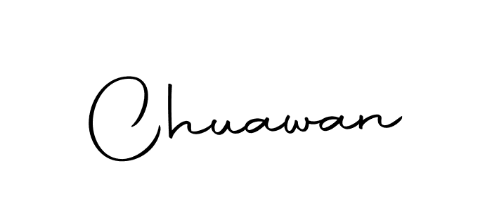 Design your own signature with our free online signature maker. With this signature software, you can create a handwritten (Autography-DOLnW) signature for name Chuawan. Chuawan signature style 10 images and pictures png