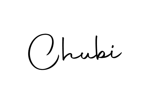 Create a beautiful signature design for name Chubi. With this signature (Autography-DOLnW) fonts, you can make a handwritten signature for free. Chubi signature style 10 images and pictures png