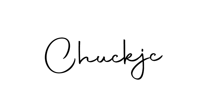 Design your own signature with our free online signature maker. With this signature software, you can create a handwritten (Autography-DOLnW) signature for name Chuckjc. Chuckjc signature style 10 images and pictures png