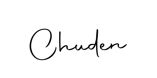 Design your own signature with our free online signature maker. With this signature software, you can create a handwritten (Autography-DOLnW) signature for name Chuden. Chuden signature style 10 images and pictures png