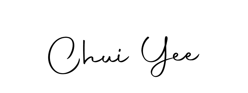 Design your own signature with our free online signature maker. With this signature software, you can create a handwritten (Autography-DOLnW) signature for name Chui Yee. Chui Yee signature style 10 images and pictures png