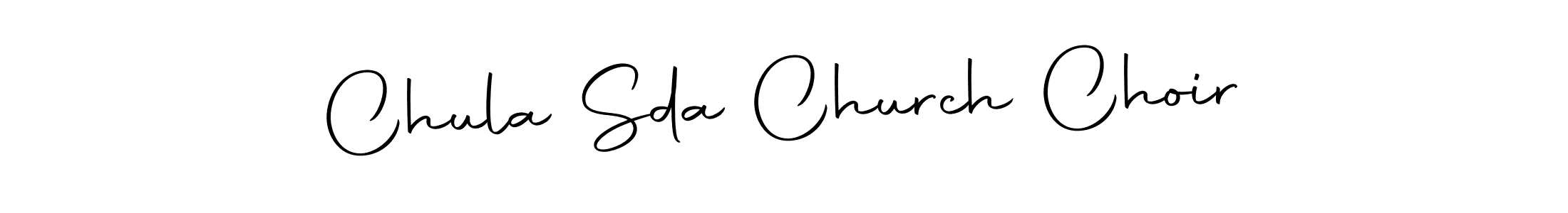 How to make Chula Sda Church Choir signature? Autography-DOLnW is a professional autograph style. Create handwritten signature for Chula Sda Church Choir name. Chula Sda Church Choir signature style 10 images and pictures png