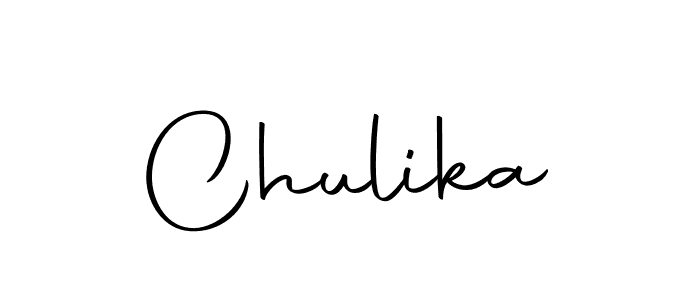 Create a beautiful signature design for name Chulika. With this signature (Autography-DOLnW) fonts, you can make a handwritten signature for free. Chulika signature style 10 images and pictures png