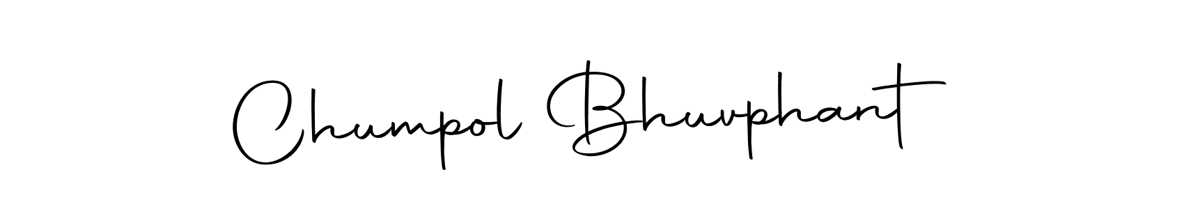 Design your own signature with our free online signature maker. With this signature software, you can create a handwritten (Autography-DOLnW) signature for name Chumpol Bhuvphant. Chumpol Bhuvphant signature style 10 images and pictures png