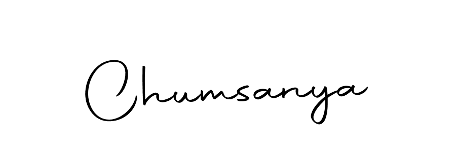 Chumsanya stylish signature style. Best Handwritten Sign (Autography-DOLnW) for my name. Handwritten Signature Collection Ideas for my name Chumsanya. Chumsanya signature style 10 images and pictures png