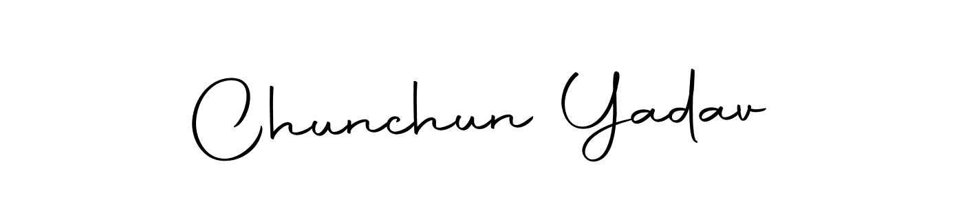 if you are searching for the best signature style for your name Chunchun Yadav. so please give up your signature search. here we have designed multiple signature styles  using Autography-DOLnW. Chunchun Yadav signature style 10 images and pictures png