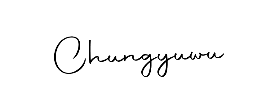 Chungyuwu stylish signature style. Best Handwritten Sign (Autography-DOLnW) for my name. Handwritten Signature Collection Ideas for my name Chungyuwu. Chungyuwu signature style 10 images and pictures png