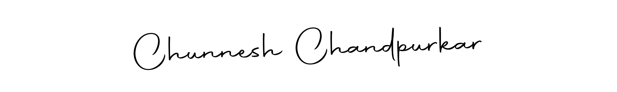Design your own signature with our free online signature maker. With this signature software, you can create a handwritten (Autography-DOLnW) signature for name Chunnesh Chandpurkar. Chunnesh Chandpurkar signature style 10 images and pictures png