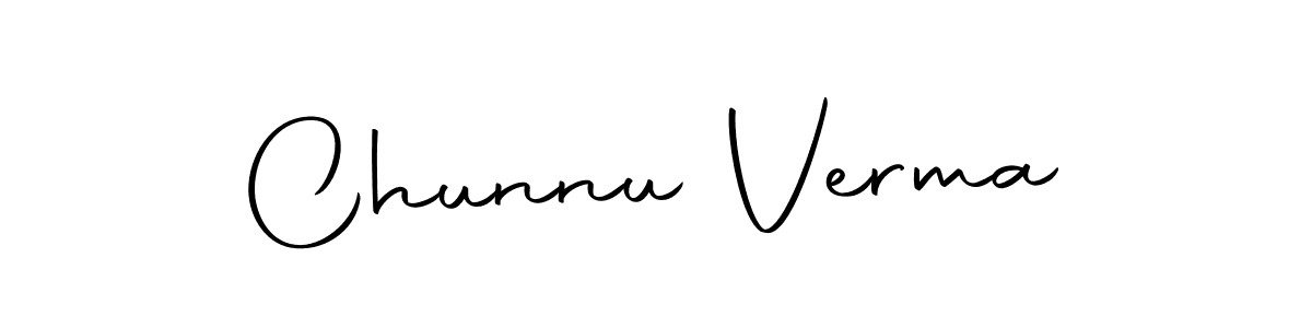 You should practise on your own different ways (Autography-DOLnW) to write your name (Chunnu Verma) in signature. don't let someone else do it for you. Chunnu Verma signature style 10 images and pictures png