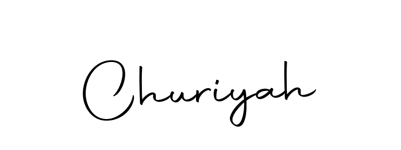 Make a beautiful signature design for name Churiyah. Use this online signature maker to create a handwritten signature for free. Churiyah signature style 10 images and pictures png