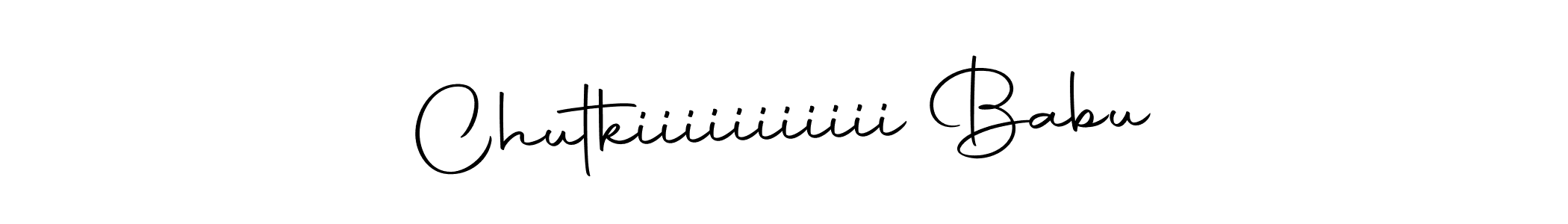 You should practise on your own different ways (Autography-DOLnW) to write your name (Chutkiiiiiiiiiii Babu) in signature. don't let someone else do it for you. Chutkiiiiiiiiiii Babu signature style 10 images and pictures png
